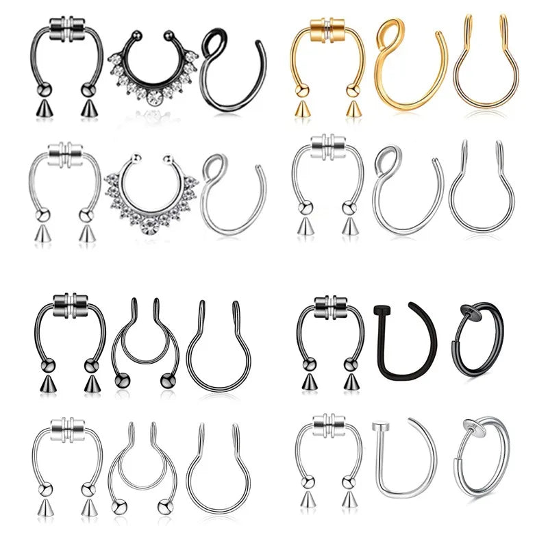 Fake Septum Ring - 3pcs