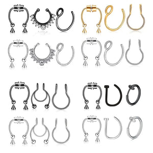 Fake Septum Ring - 3pcs