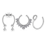 Load image into Gallery viewer, Fake Septum Ring - 3pcs
