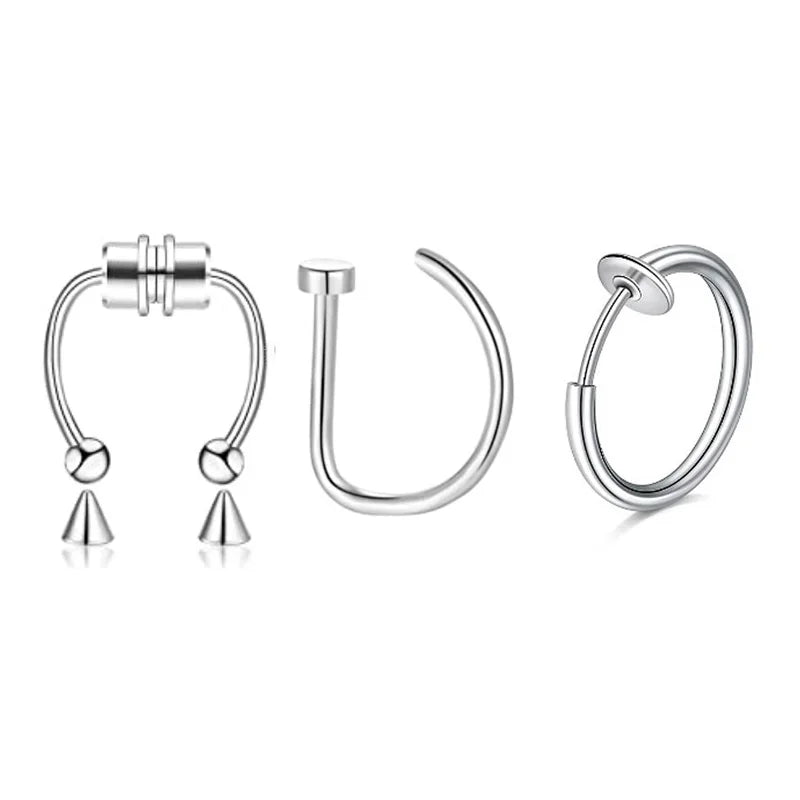 Fake Septum Ring - 3pcs