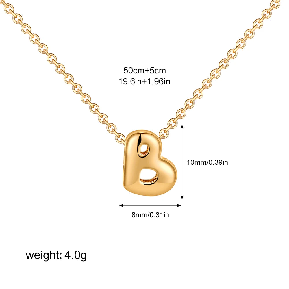 Personalised 3D Letter Necklace