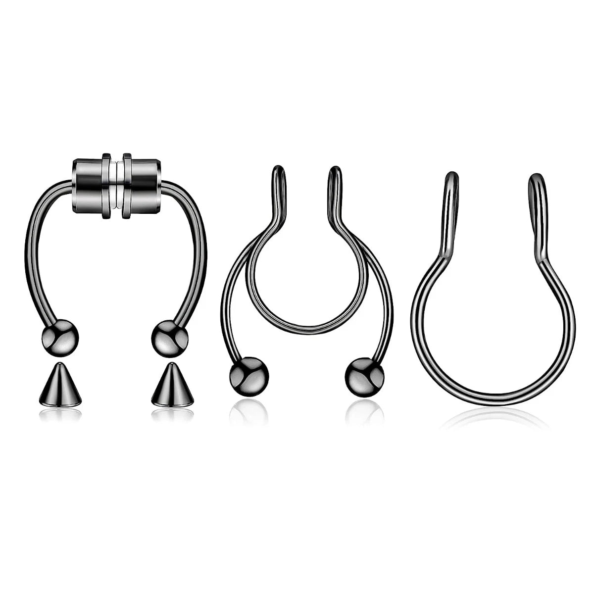 Fake Septum Ring - 3pcs