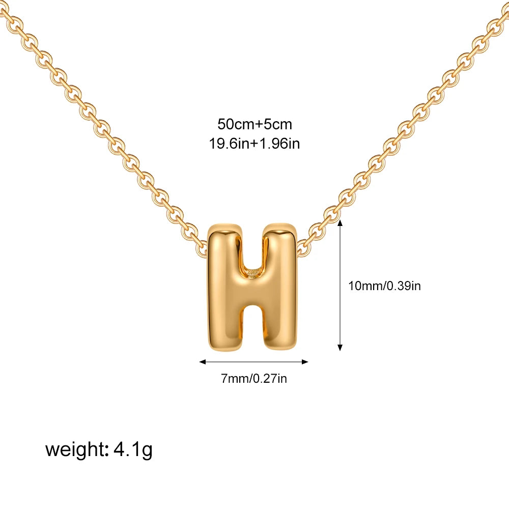 Personalised 3D Letter Necklace