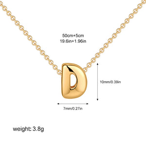 Personalised 3D Letter Necklace