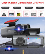 Load image into Gallery viewer, Uber Dual Dash Cam Full HD 1080P Front Cabin Car Camera IR Night Vision I bigw
