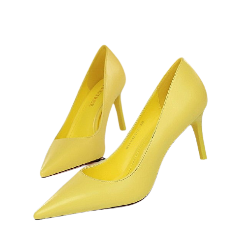 Yellow High Heels