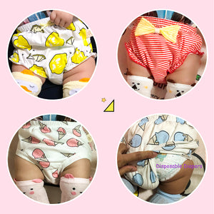 Becmella eco friendly baby diapers in various colorful and cute designs for kids
