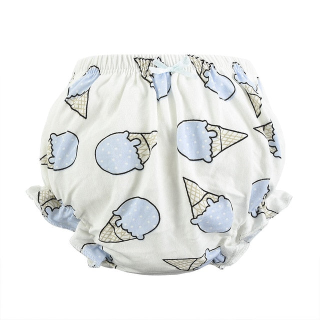 Becmella eco friendly baby diapers with blue ice cream cone pattern for kids