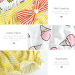 Load image into Gallery viewer, Becmella eco friendly baby diapers with elastic waistband breathable cotton fabric and cute ice cream print
