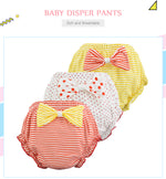 Load image into Gallery viewer, Becmella eco friendly baby diapers with soft breathable fabric in colorful striped and polka dot designs for kids

