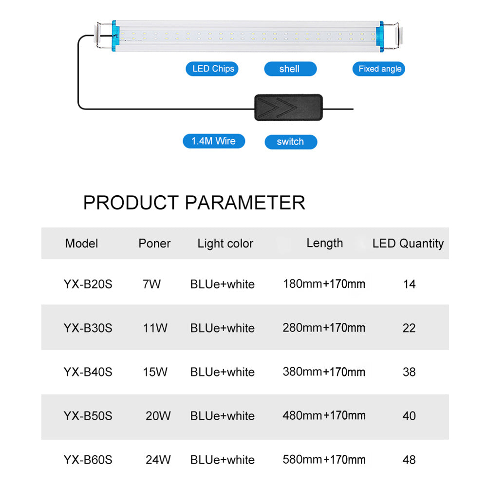 Aquarium LED Light - Becmella