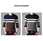 Load image into Gallery viewer, Striped Male Sweater - Becmella
