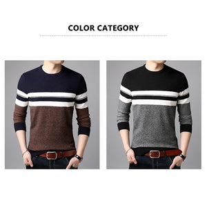 Striped Male Sweater - Becmella