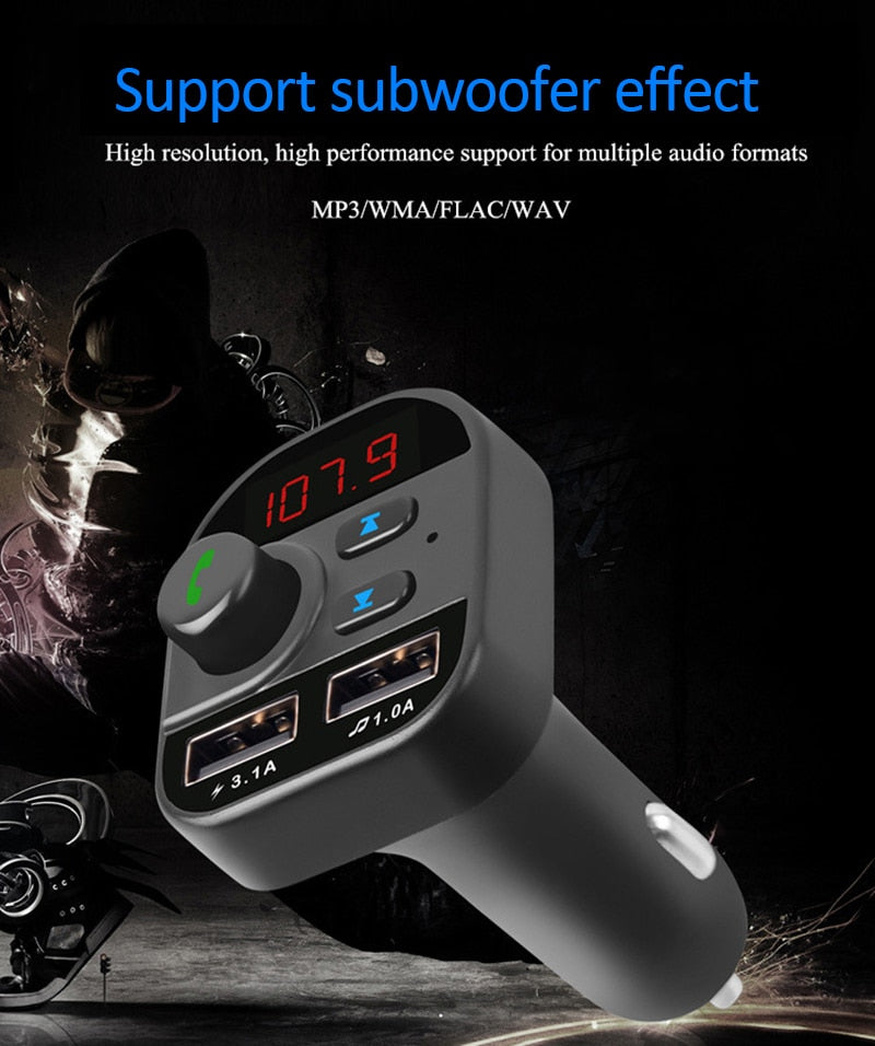 FM Transmitter Bluetooth - Becmella