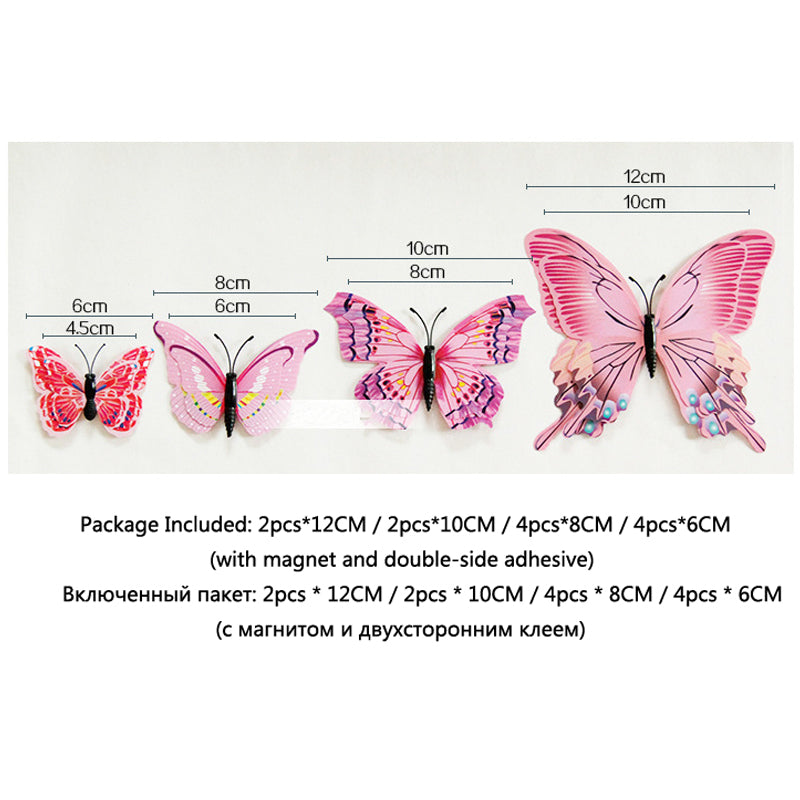 Wall Sticker 3D Butterfly - Becmella