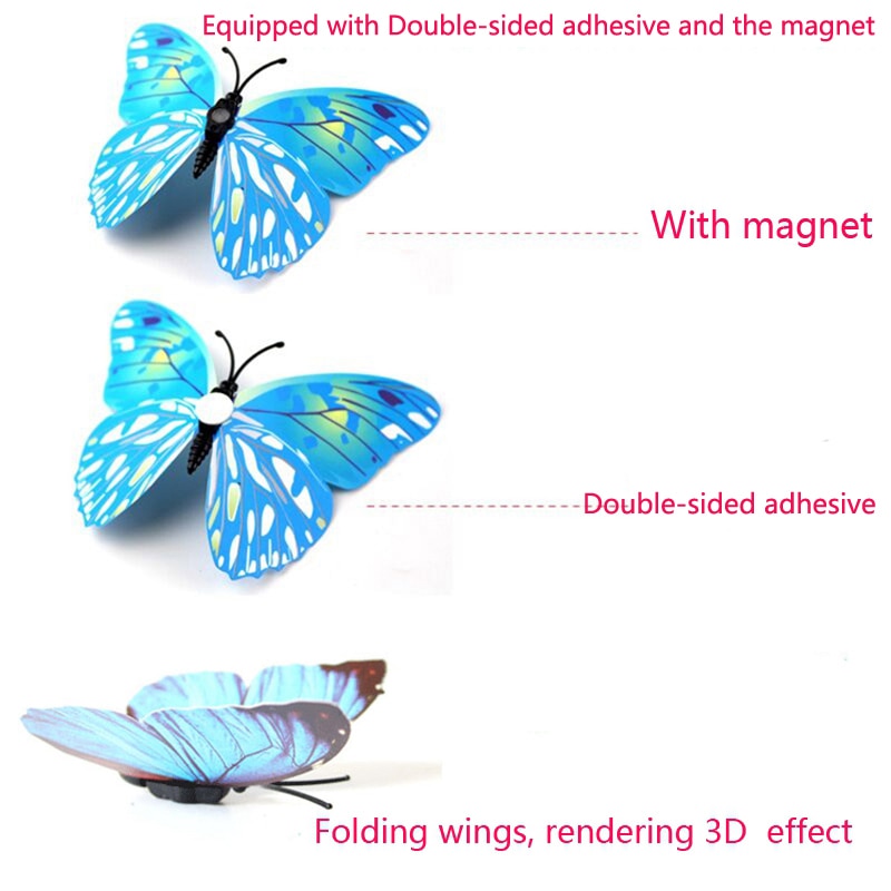 Wall Sticker 3D Butterfly - Becmella