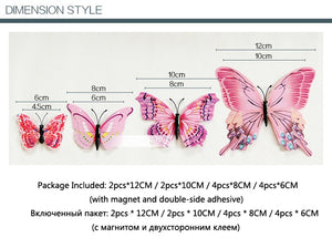 Wall Sticker 3D Butterfly - Becmella