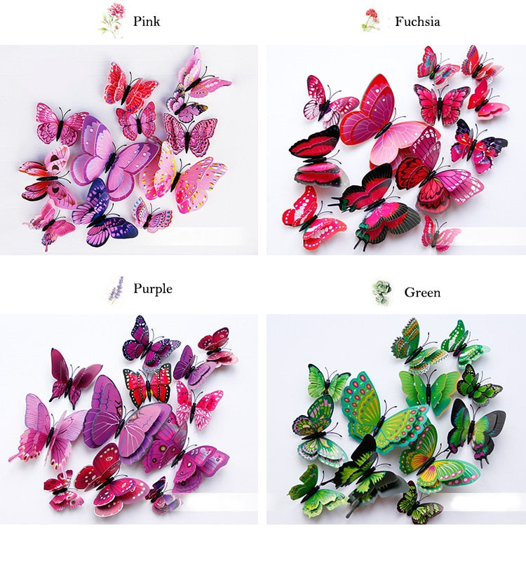 Wall Sticker 3D Butterfly - Becmella