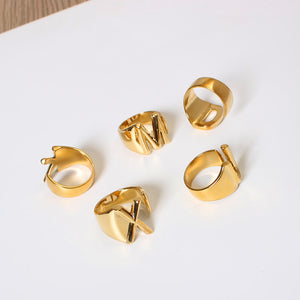 Gold Ring Letter - Becmella