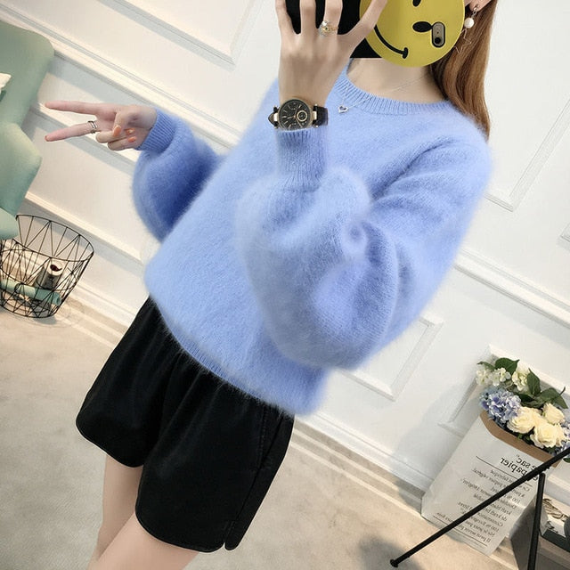 Furry Sleeves Sweater - Becmella