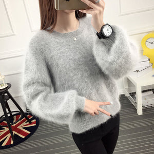 Furry Sleeves Sweater - Becmella