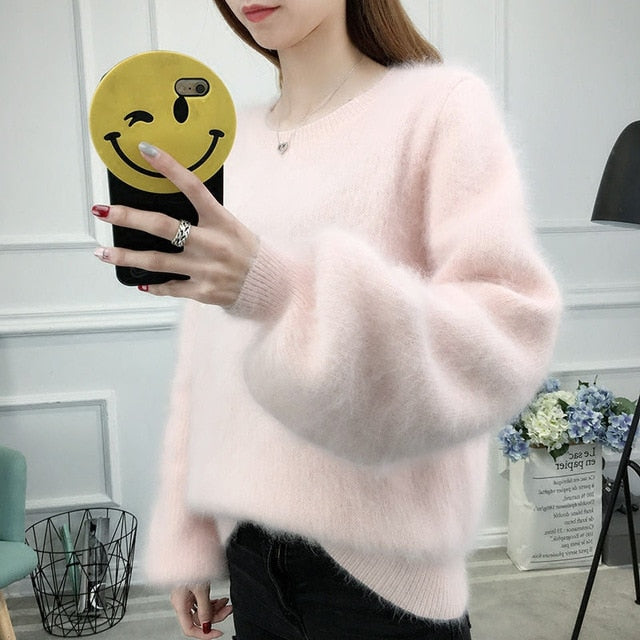 Furry Sleeves Sweater - Becmella