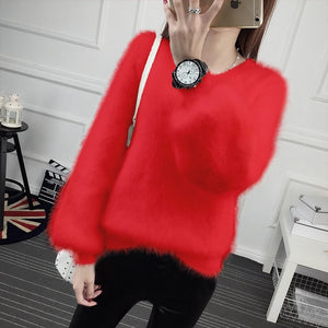 Furry Sleeves Sweater - Becmella