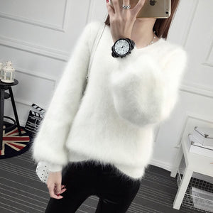 Furry Sleeves Sweater - Becmella