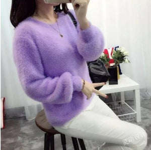 Furry Sleeves Sweater - Becmella