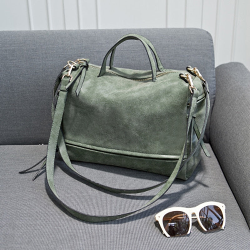 Female Leather Tote - Becmella
