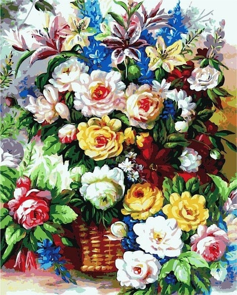 Oil Painting Flowers - Becmella