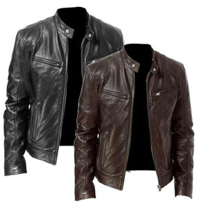 Vintage Leather Jacket - Becmella