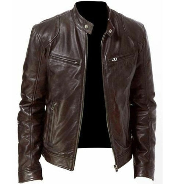 Vintage Leather Jacket - Becmella