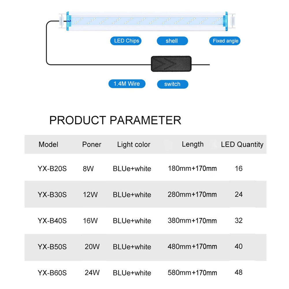 Aquarium LED Light - Becmella