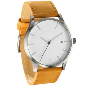 Leather strap Men's Watch - Becmella