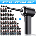 Load image into Gallery viewer, Air duster for pc | Air duster for pc cleaning | Electric air duster blower for pc | Air duster for cleaning pc | Best air duster for pc | Electric air duster for pc | computer duster | compressed air can for pc | compressed air for cleaning pc | dust blower for pc | pc compressed air cleaner
